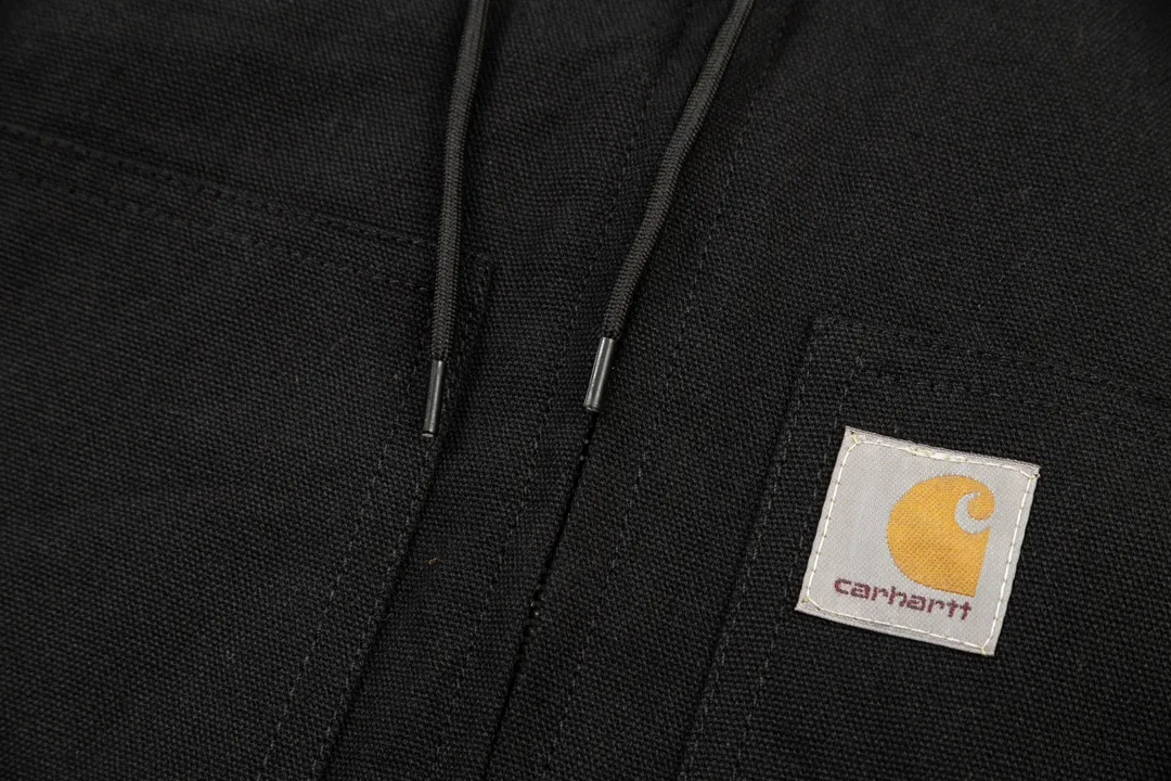 Style No. Carhartt Retro streamlined Detroit denim hooded Canvas jacket, available in four colors, sizes S to XL